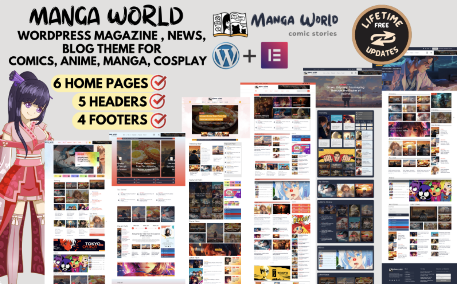 Manga World - Anime & Manga News, Magazine, Stories, Blog WordPress Theme