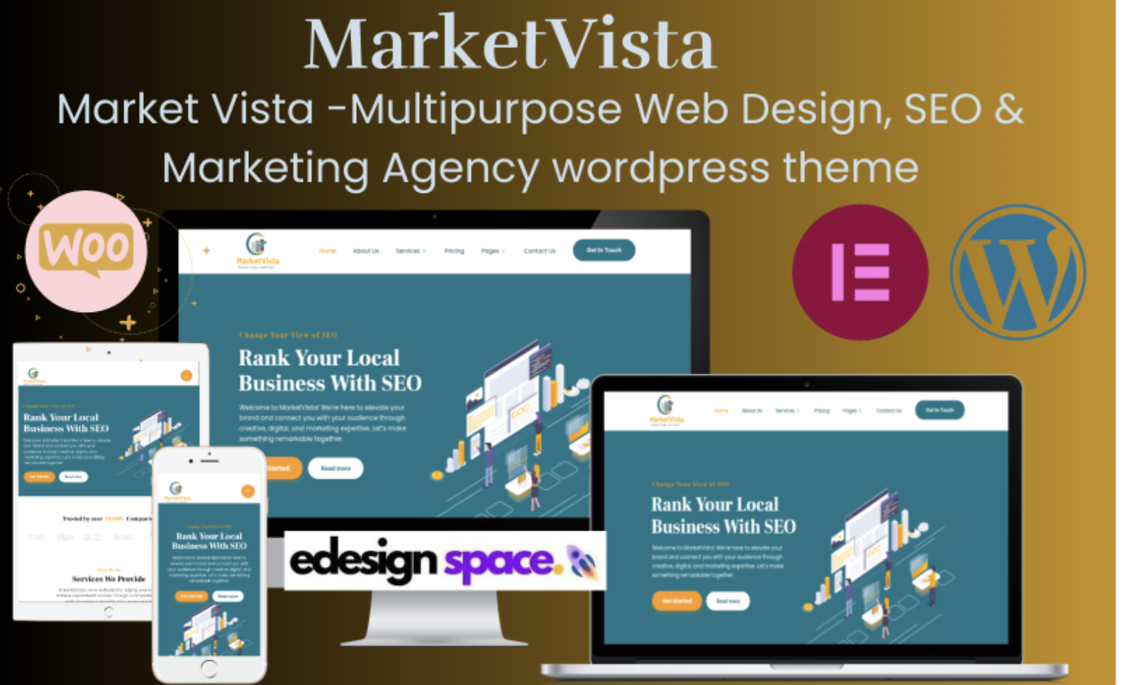 Market Vista -Multipurpose Web Design, SEO & Marketing Agency wordpress theme WordPress Theme