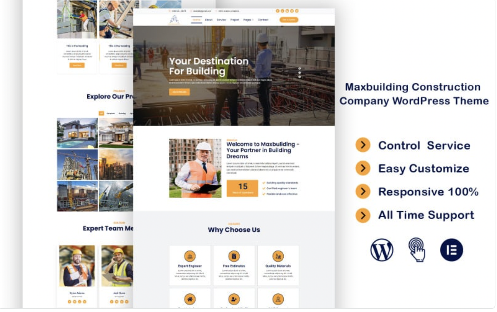 Maxbuilding Construction Company WordPress Theme