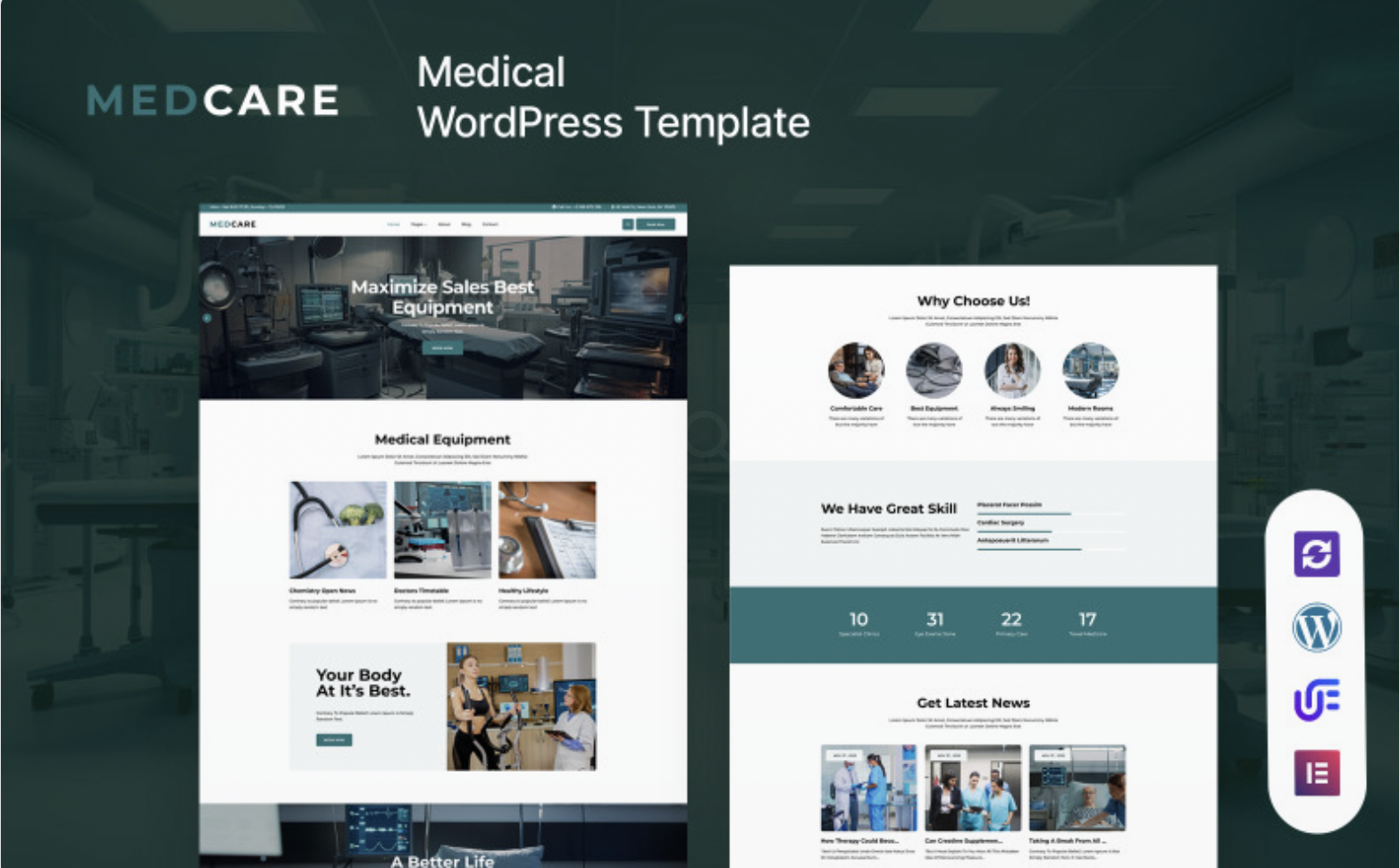 Medcare - Medical Equipment WordPress Elementor Theme WordPress Theme