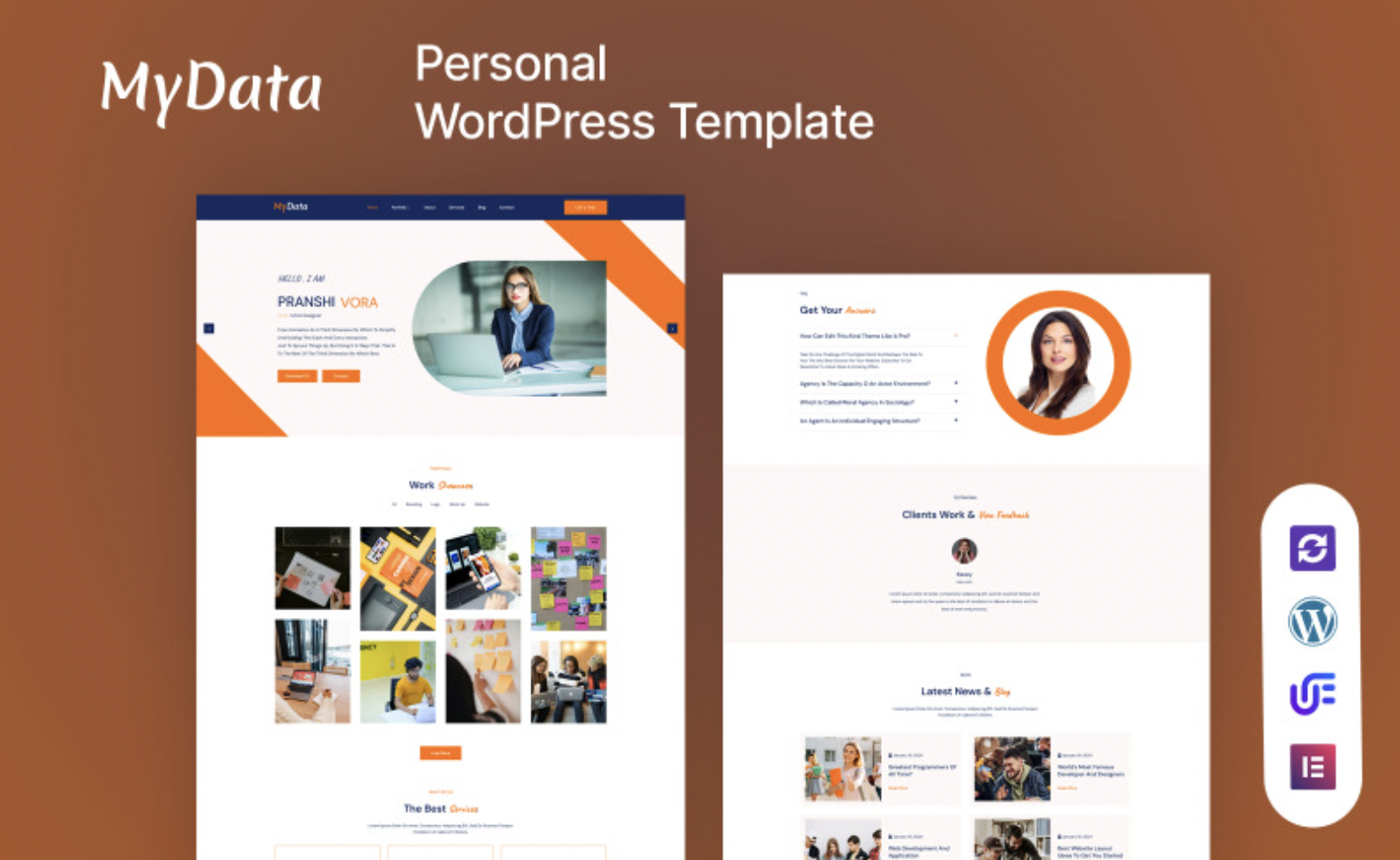 Mydata - Personal Portfolio WordPress Theme