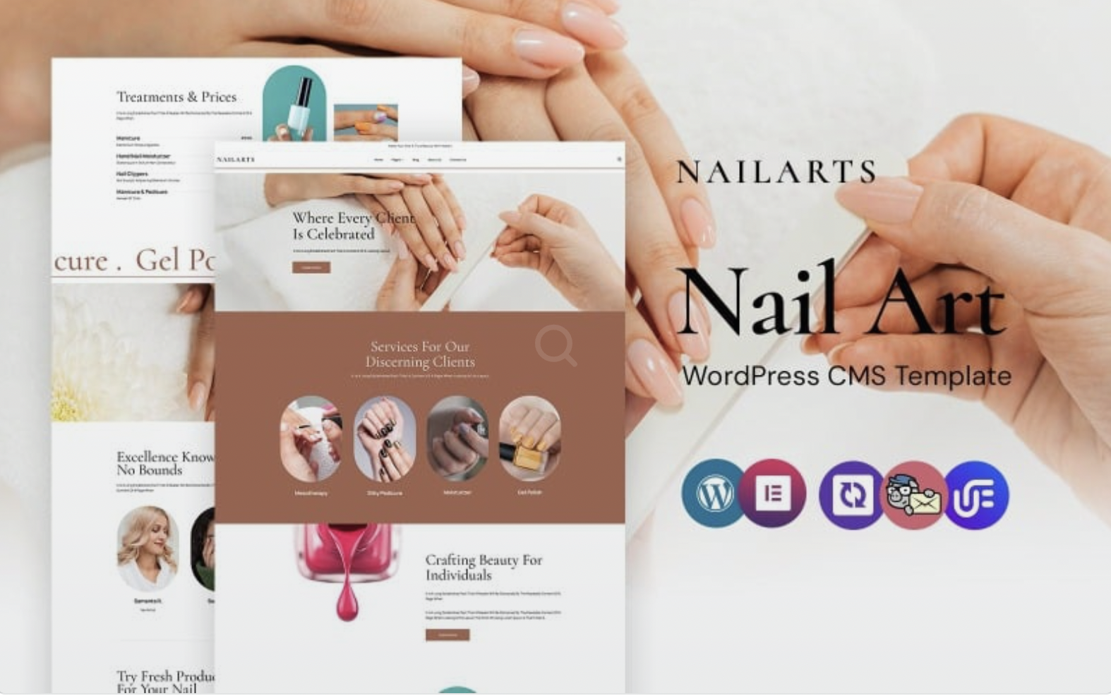 Nailart - Nail Polish And Remover WordPress Elementor Theme WordPress Theme
