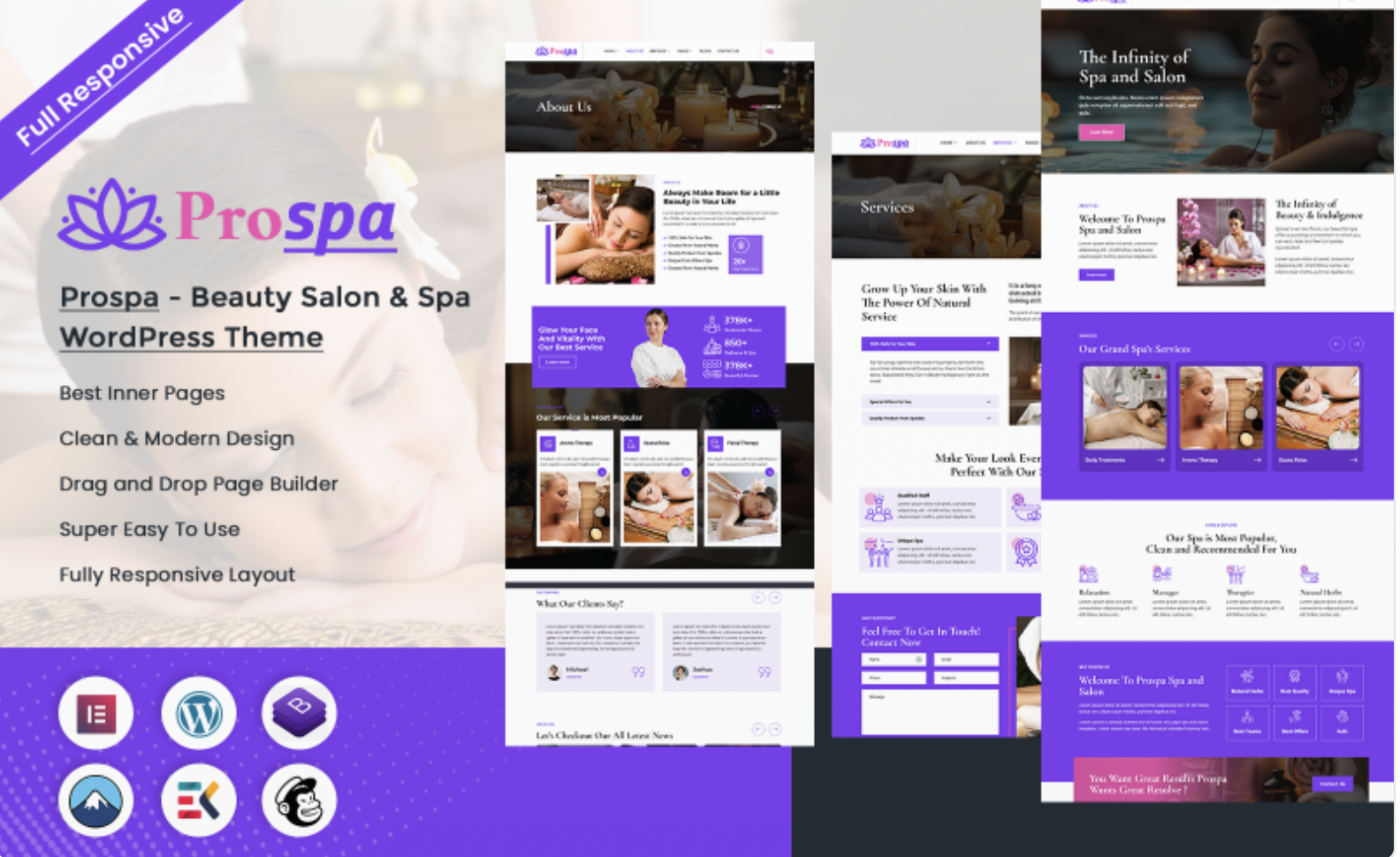 Prospa - Beauty Salon & Spa WordPress Theme