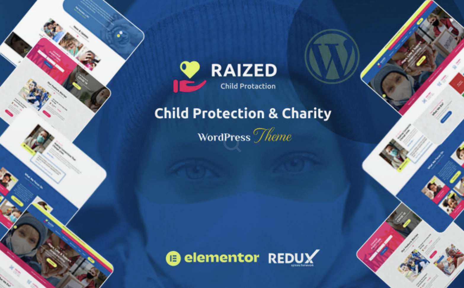 Raized - Non-Profit Charity Organization WordPress Theme