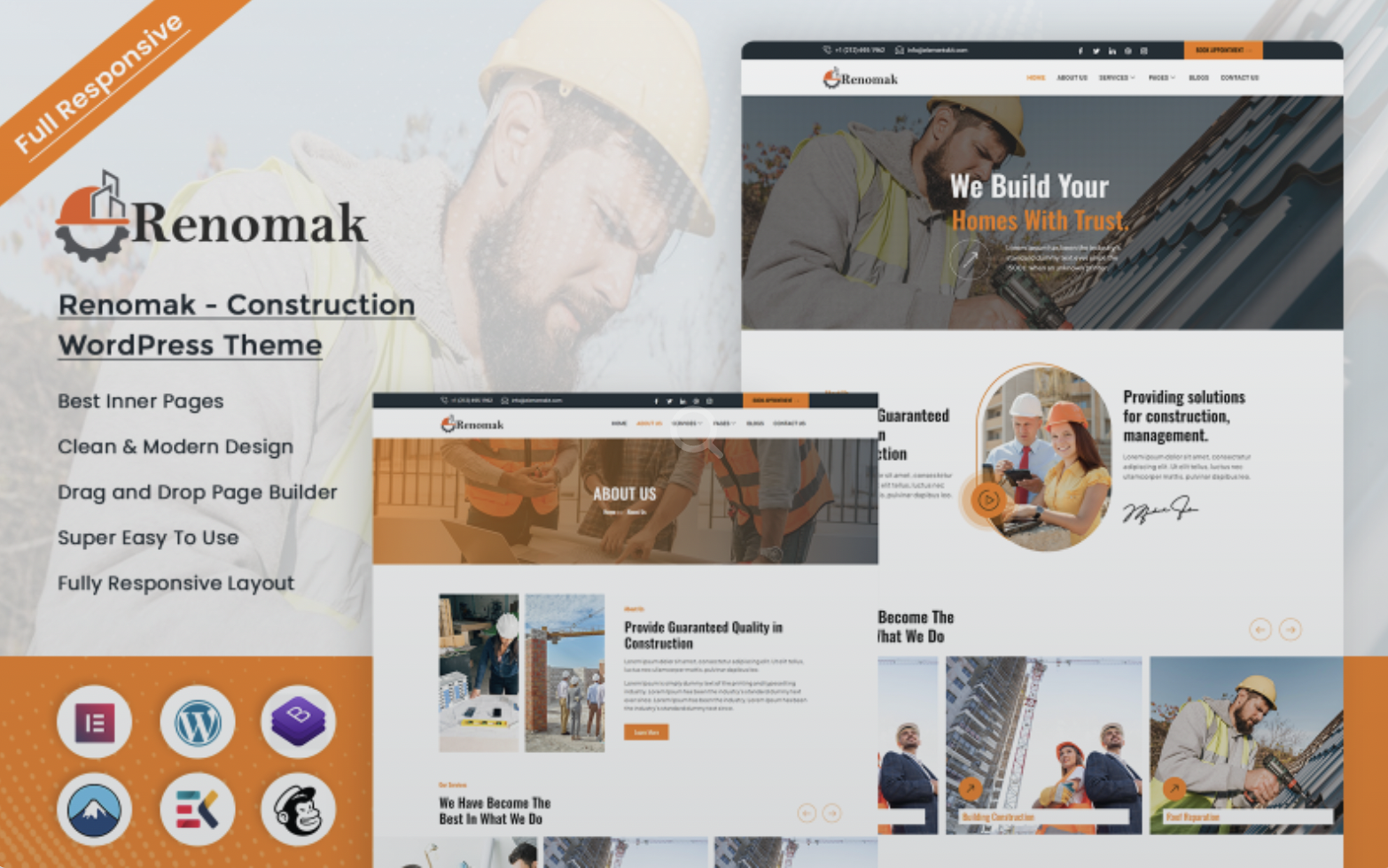 Renomak - Construction WordPress Theme