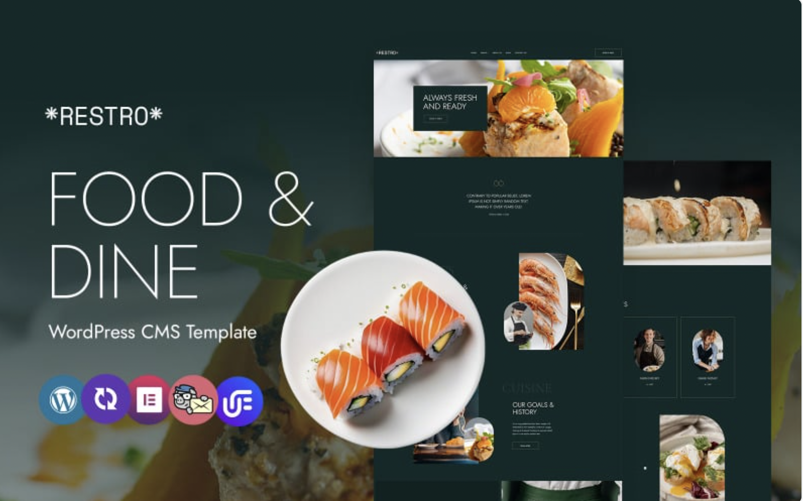 Restro -Cooking School And Restaurant Multipurpose WordPress Elementor Theme WordPress Theme
