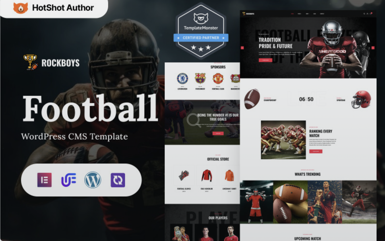 Rockboys - Football, Soccer And Sport Clubs Multipurpose WordPress Elementor Theme WordPress Theme