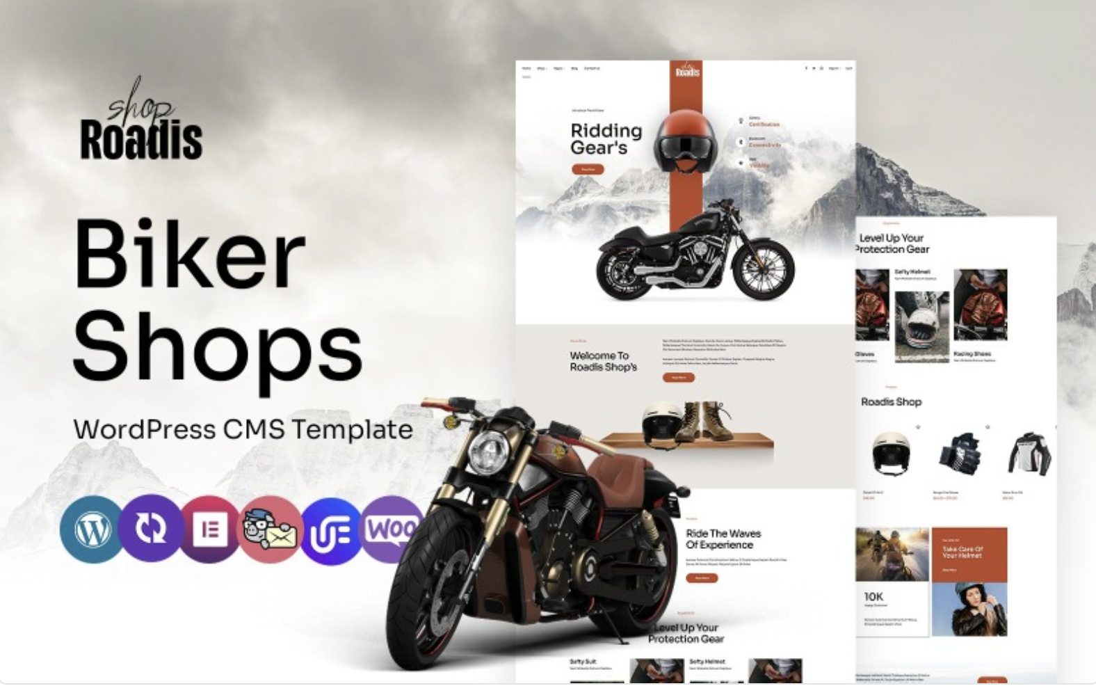 Roadis - Biker Shop Multipurpose WordPress Elementor Theme WordPress Theme
