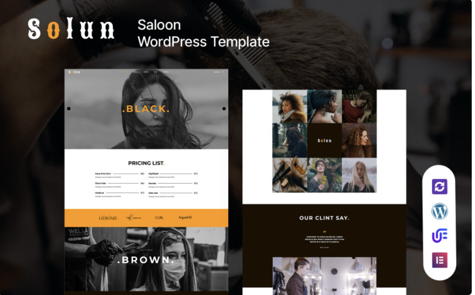 solun - Beauty & Hair Salon WordPress Theme
