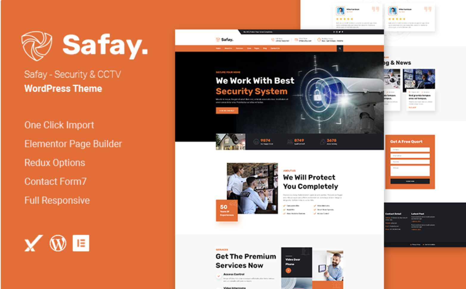 Safay - Security & CCTV WordPress Theme