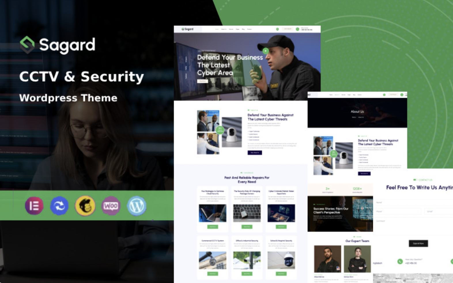Sagard - CCTV & Security Wordpress Theme WordPress Theme