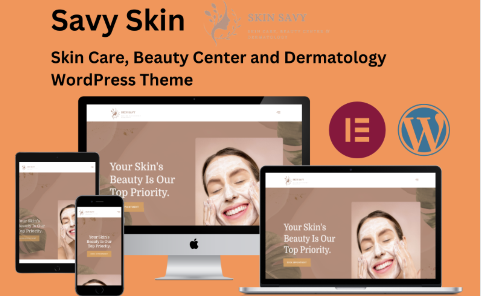 Skin Savy - Skin Care, Beauty Center and Dermatology WordPress Theme