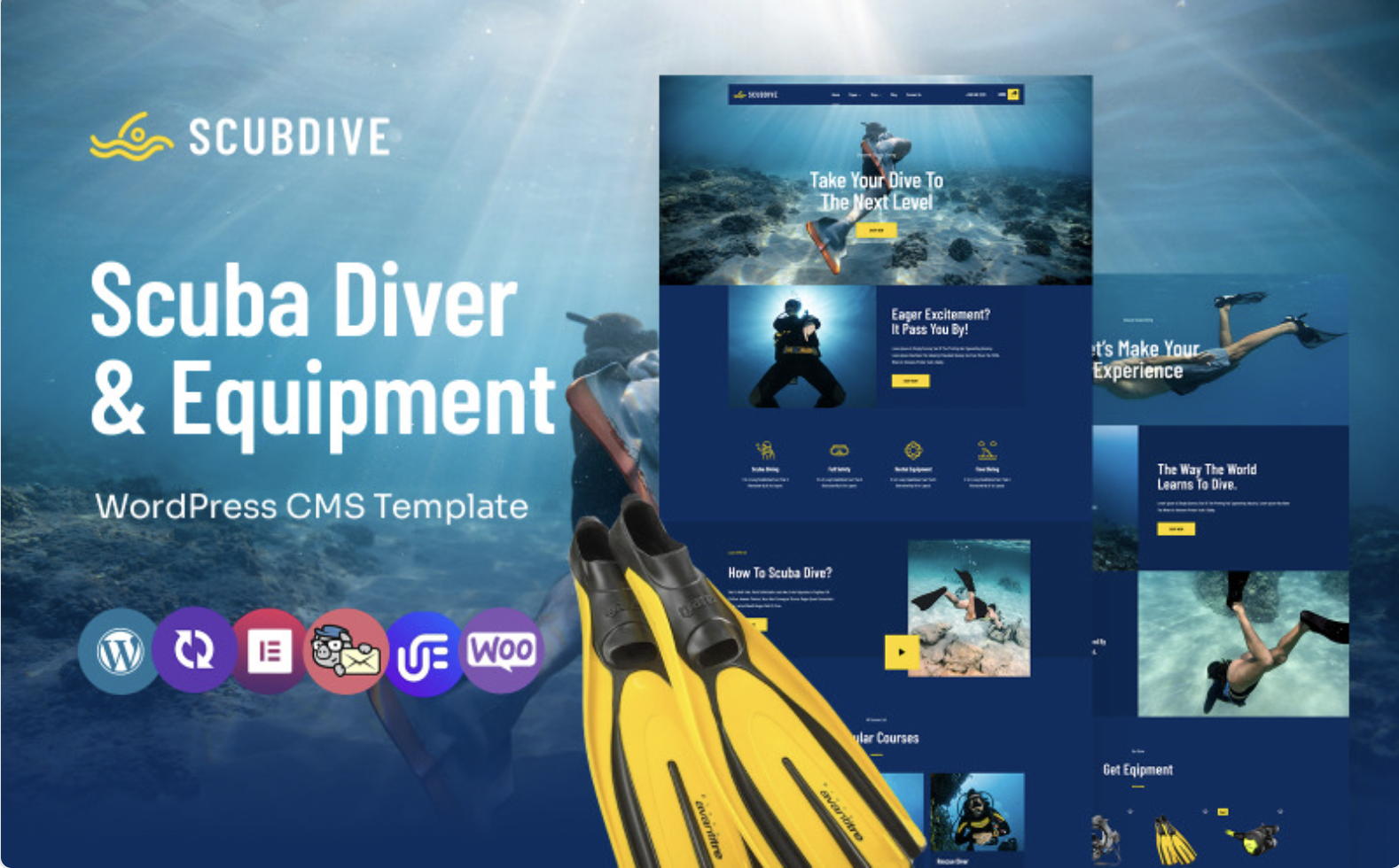 Scubdive - Scuba Diving and Equipment Multipurpose WordPress Elementor Theme WordPress Theme