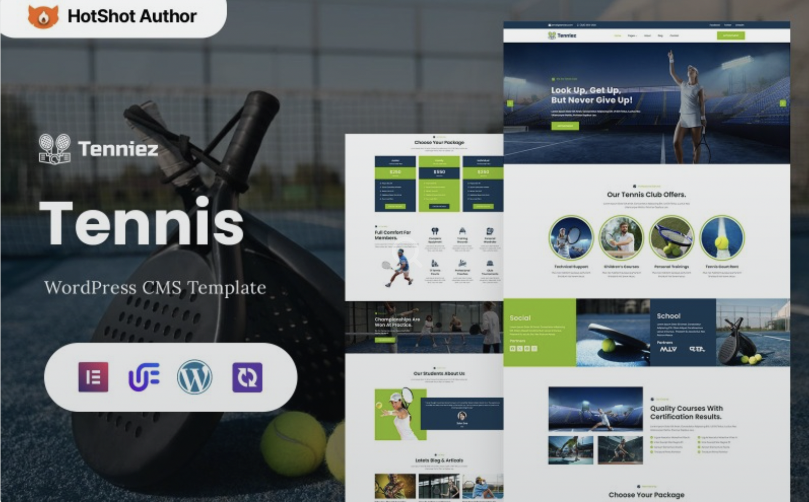 Tenniez - Tennis And Sports Club WordPress Elementor Theme WordPress Theme