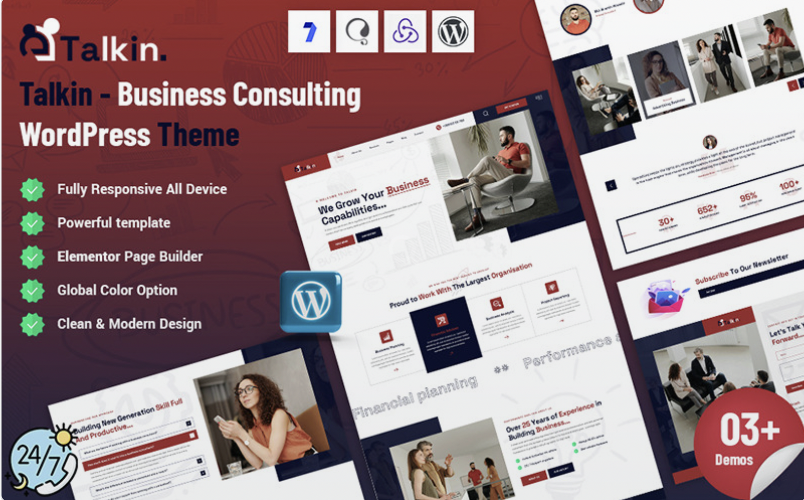 Talkin - Business Consulting WordPress Theme