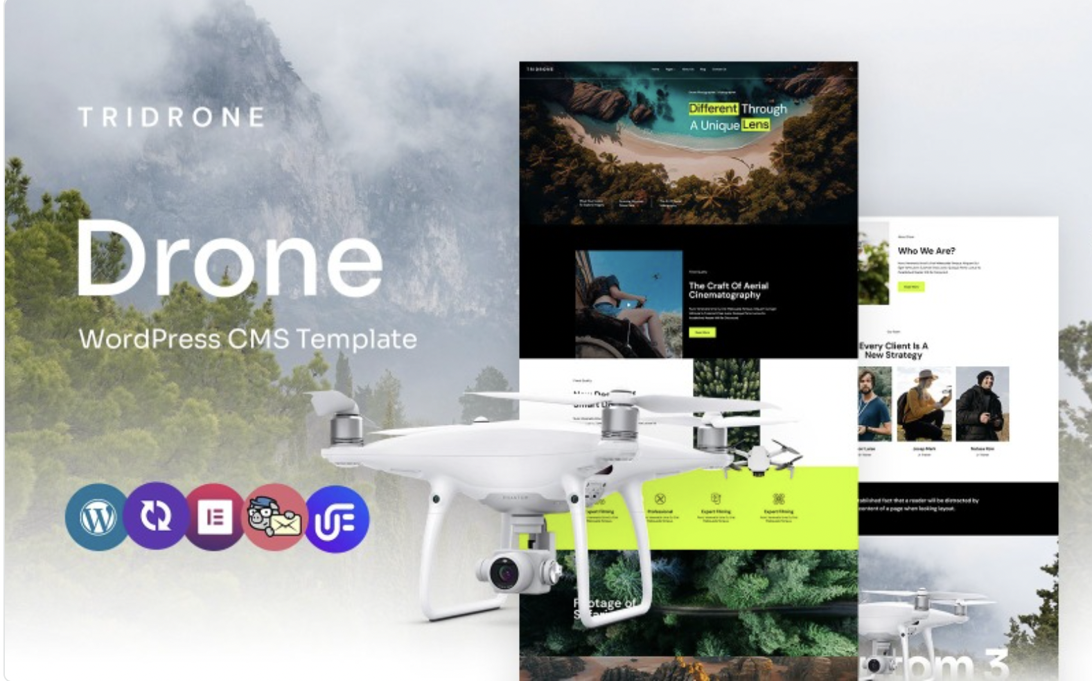 Tridrone - Drone Store Multipurpose WordPress Elementor Theme WordPress Theme