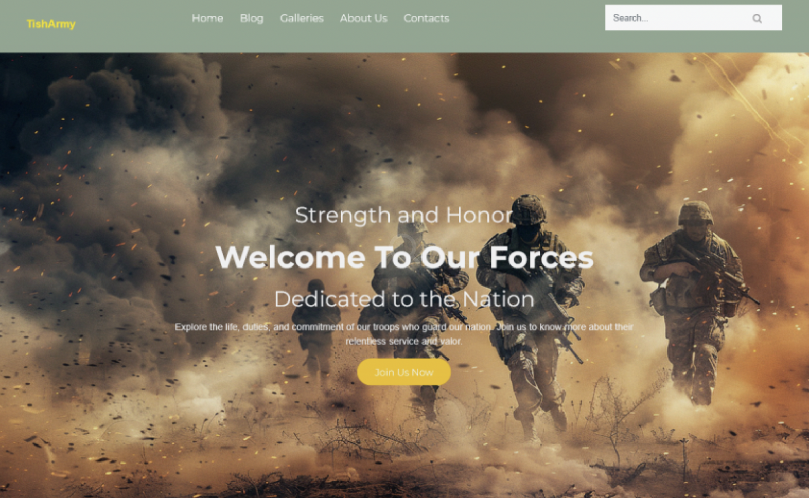 TishArmy - Army WordPress Theme
