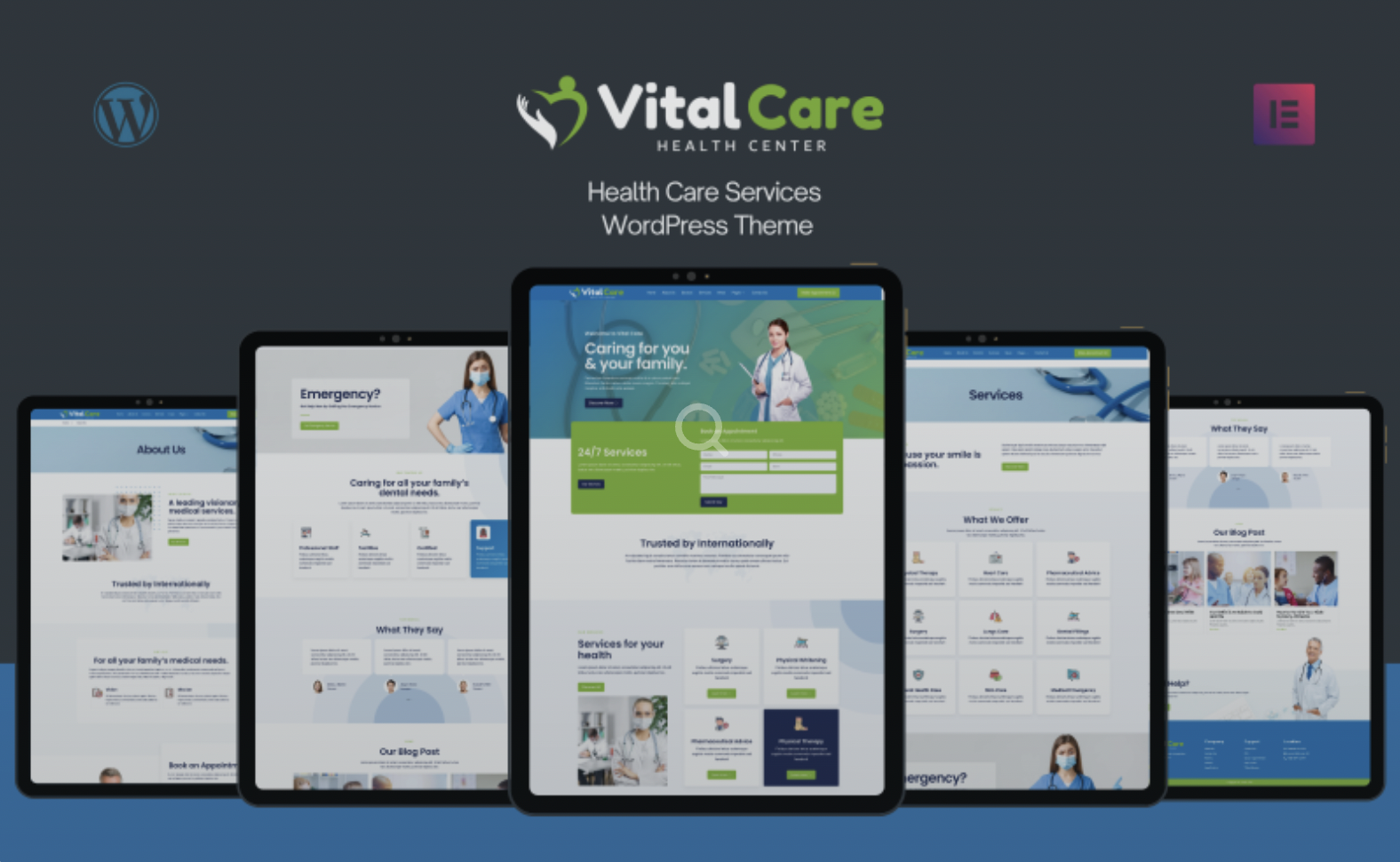 Vital Care - Multipurpose Medical Services WordPress Theme