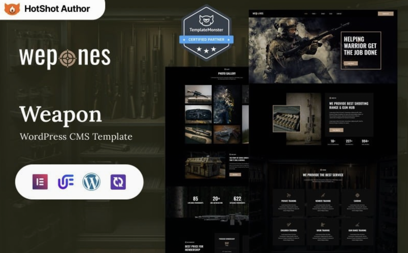 Wepones - Weapon Store WordPress Elementor Theme WordPress Theme