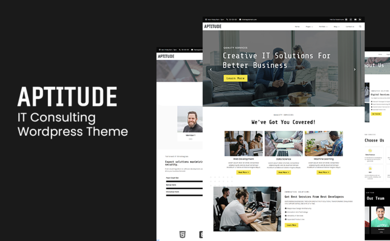 Aptitude - IT Services And Technology Wordpress Theme WordPress Theme