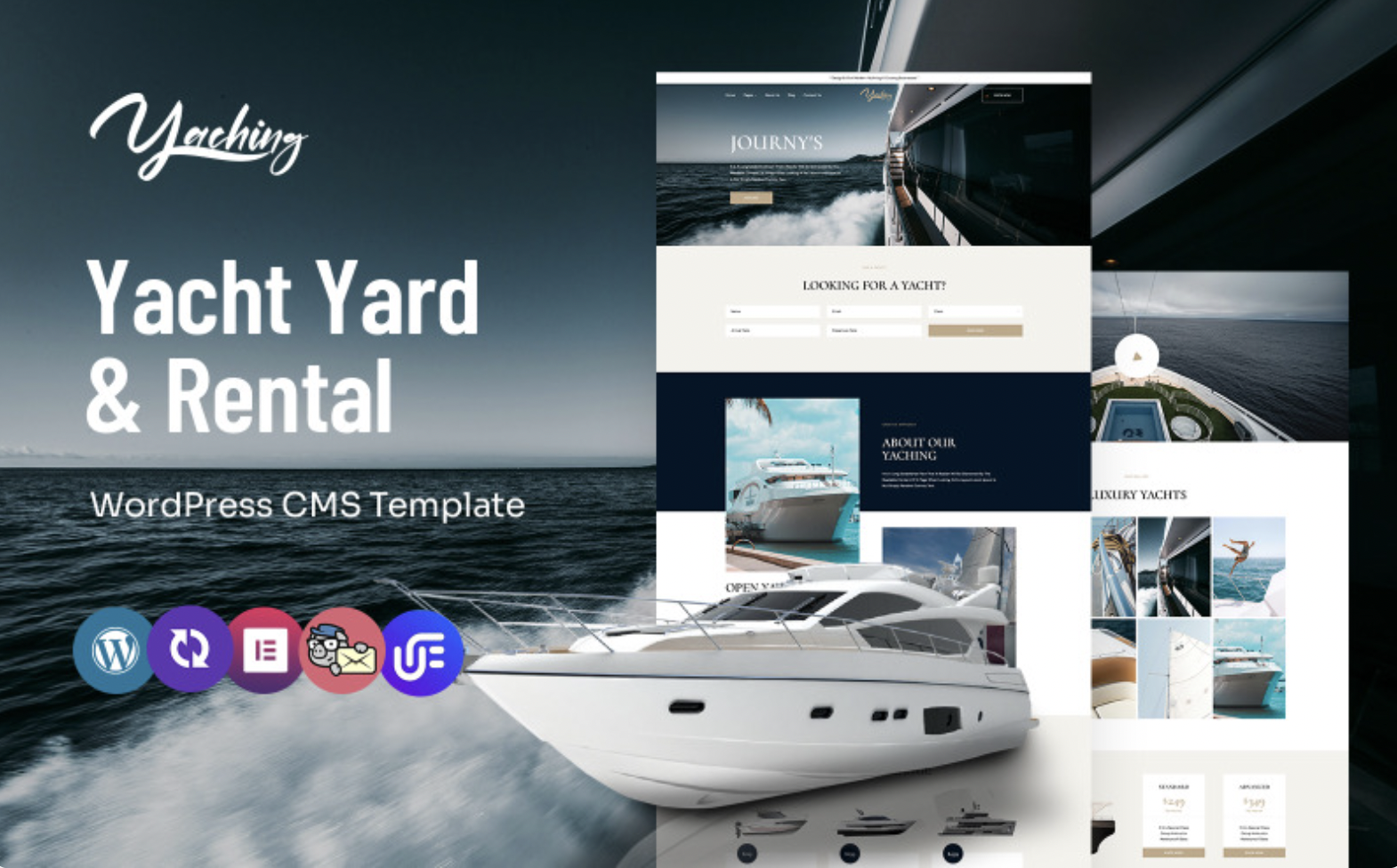 Yaching - Yacht Yard And Rental Multipurpose WordPress Elementor Theme WordPress Theme