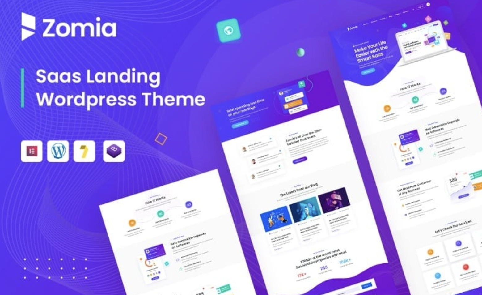 Zomia - Saas Landing & Startup WordPress Theme