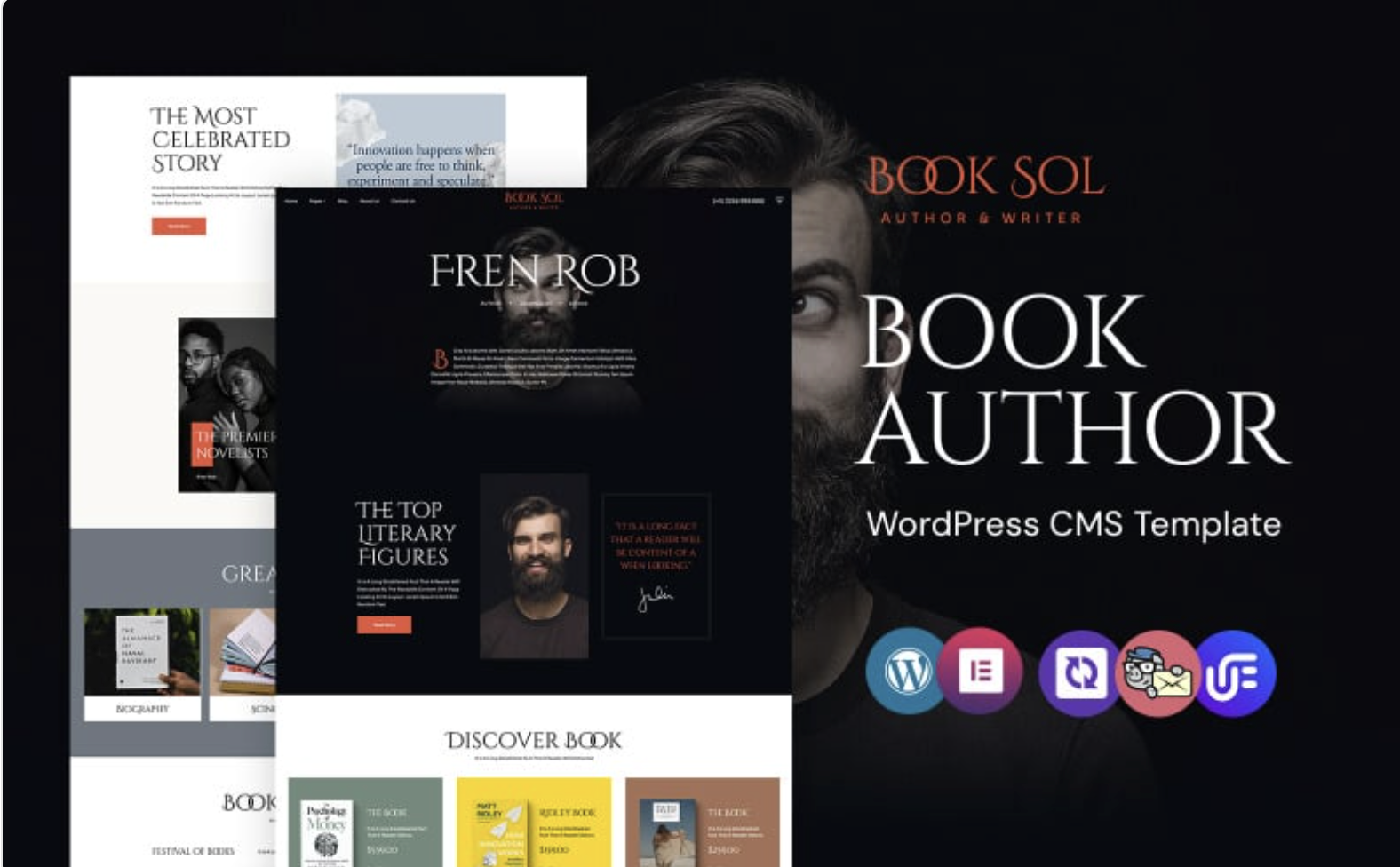 Book Sol - Book Author WordPress Elementor Theme WordPress Theme