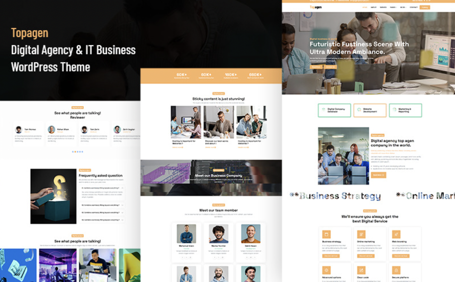 Topagen - Digital Agency & IT Business WordPress Theme