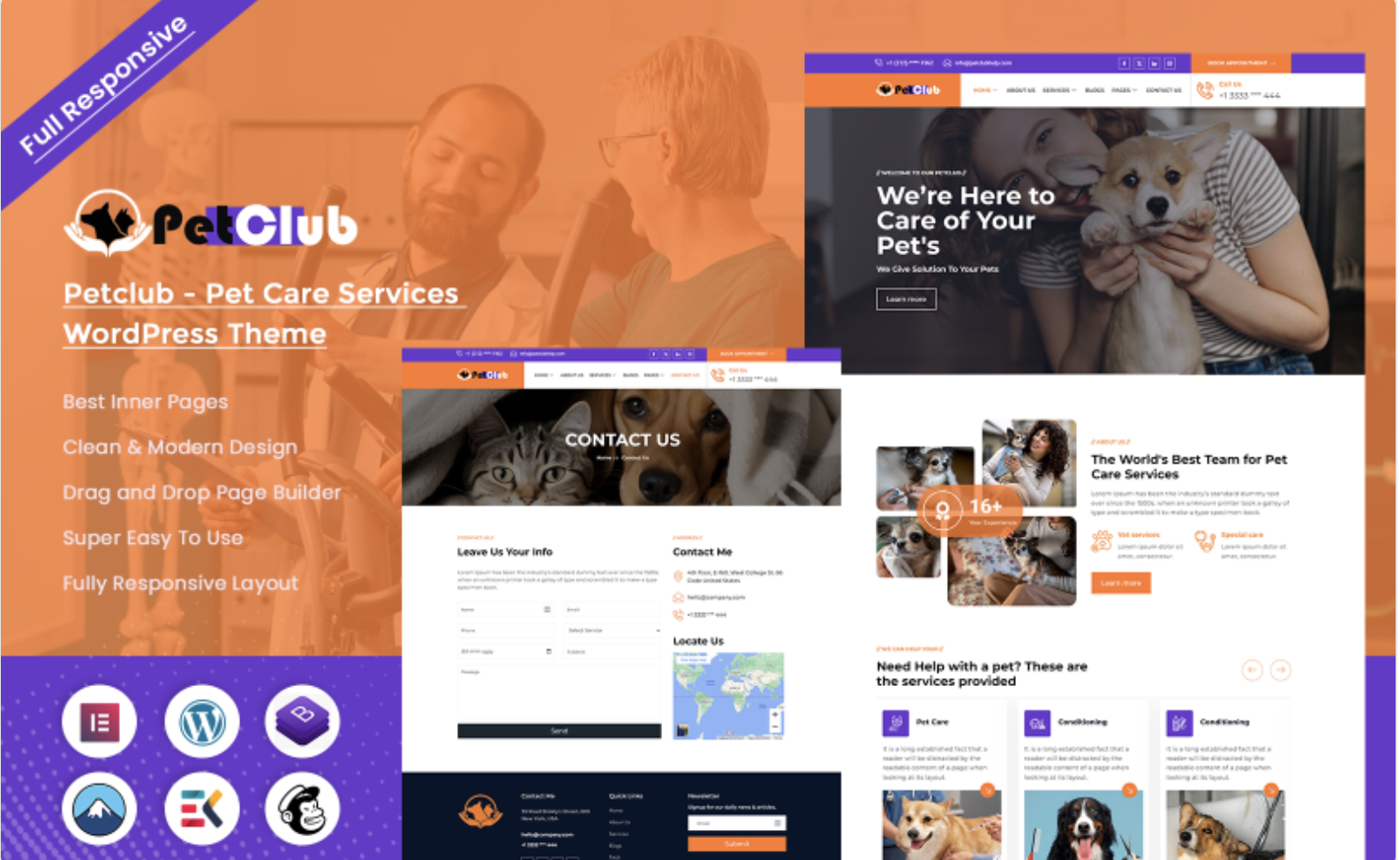 Petclub - Pet Care Services WordPress Theme
