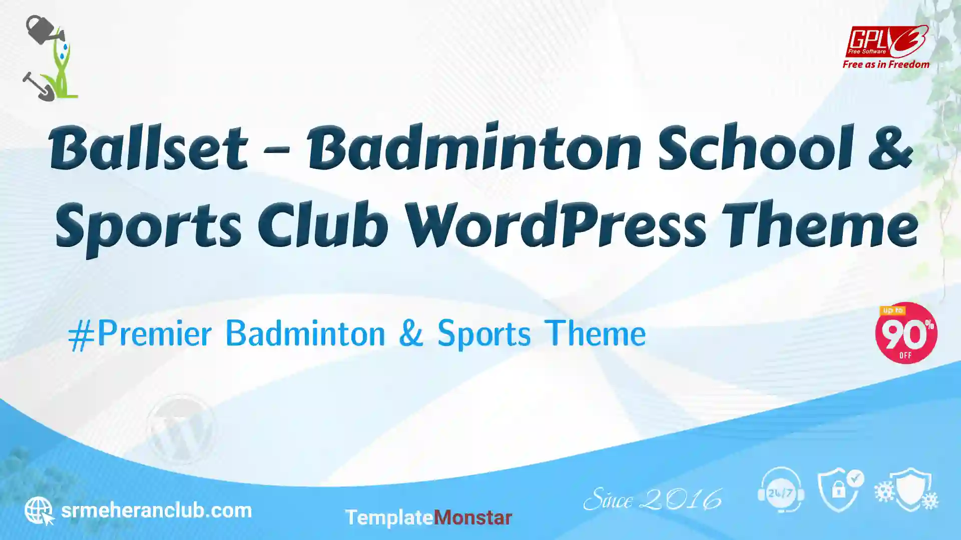 Ballset – Badminton School & Sports Club WordPress Theme — Theme by Templatemonster