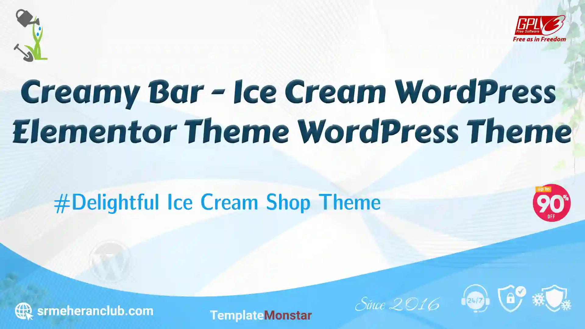 Creamy Bar – Ice Cream WordPress Elementor Theme WordPress Theme — Theme by Templatemonster