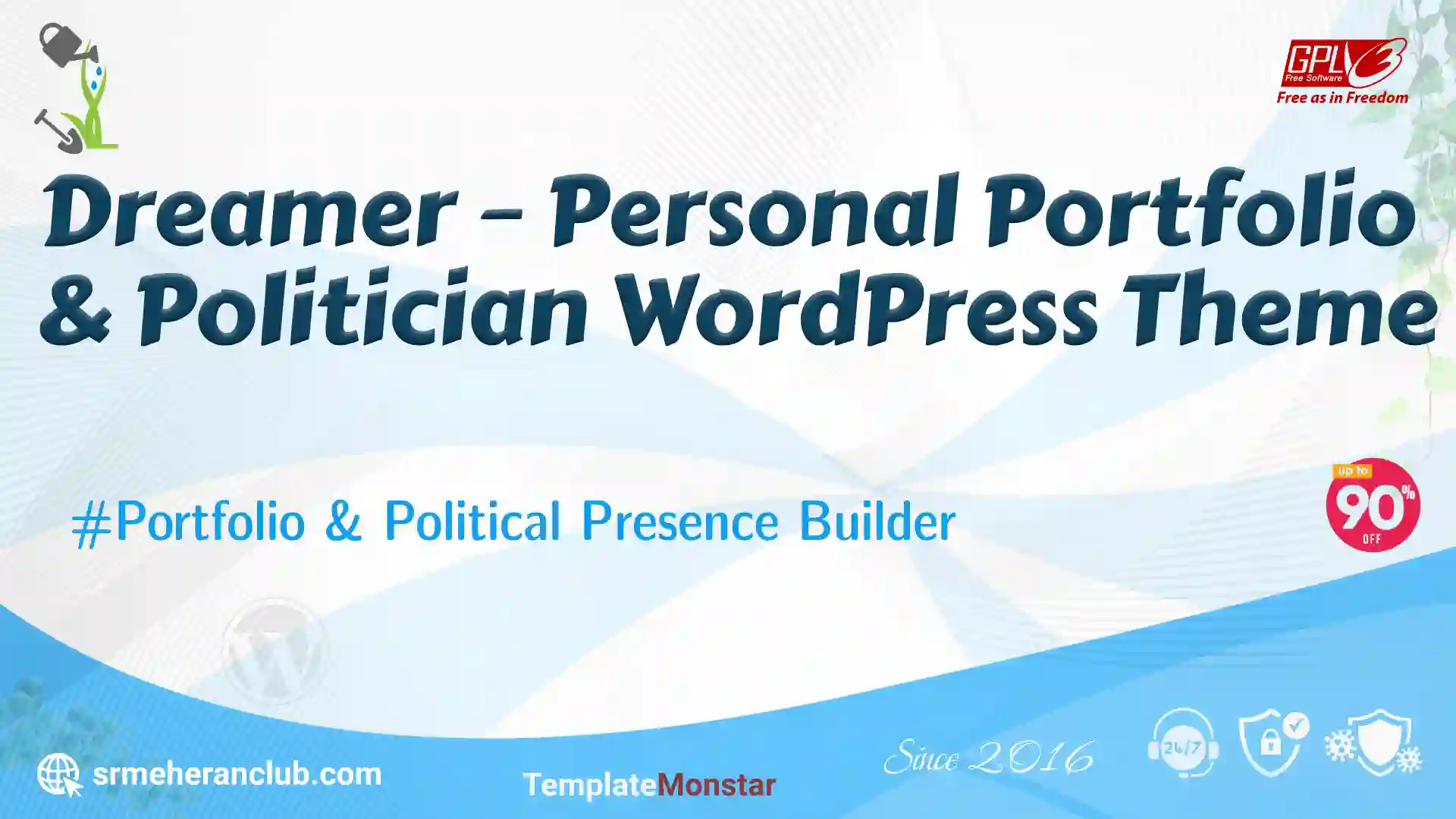 Dreamer – Personal Portfolio & Politician WordPress Theme — Theme by Templatemonster