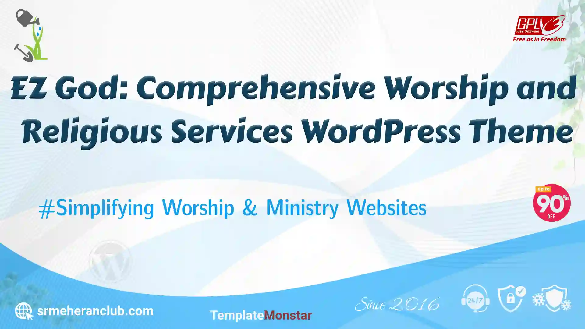 EZ God: Comprehensive Worship and Religious Services WordPress Theme — Theme by Templatemonster