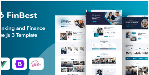 Finbest - Banking and Finance Vue.js 3 Template