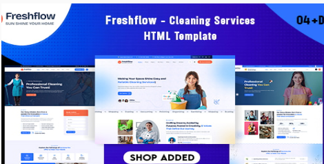 Freshflow - Cleaning Services HTML Template