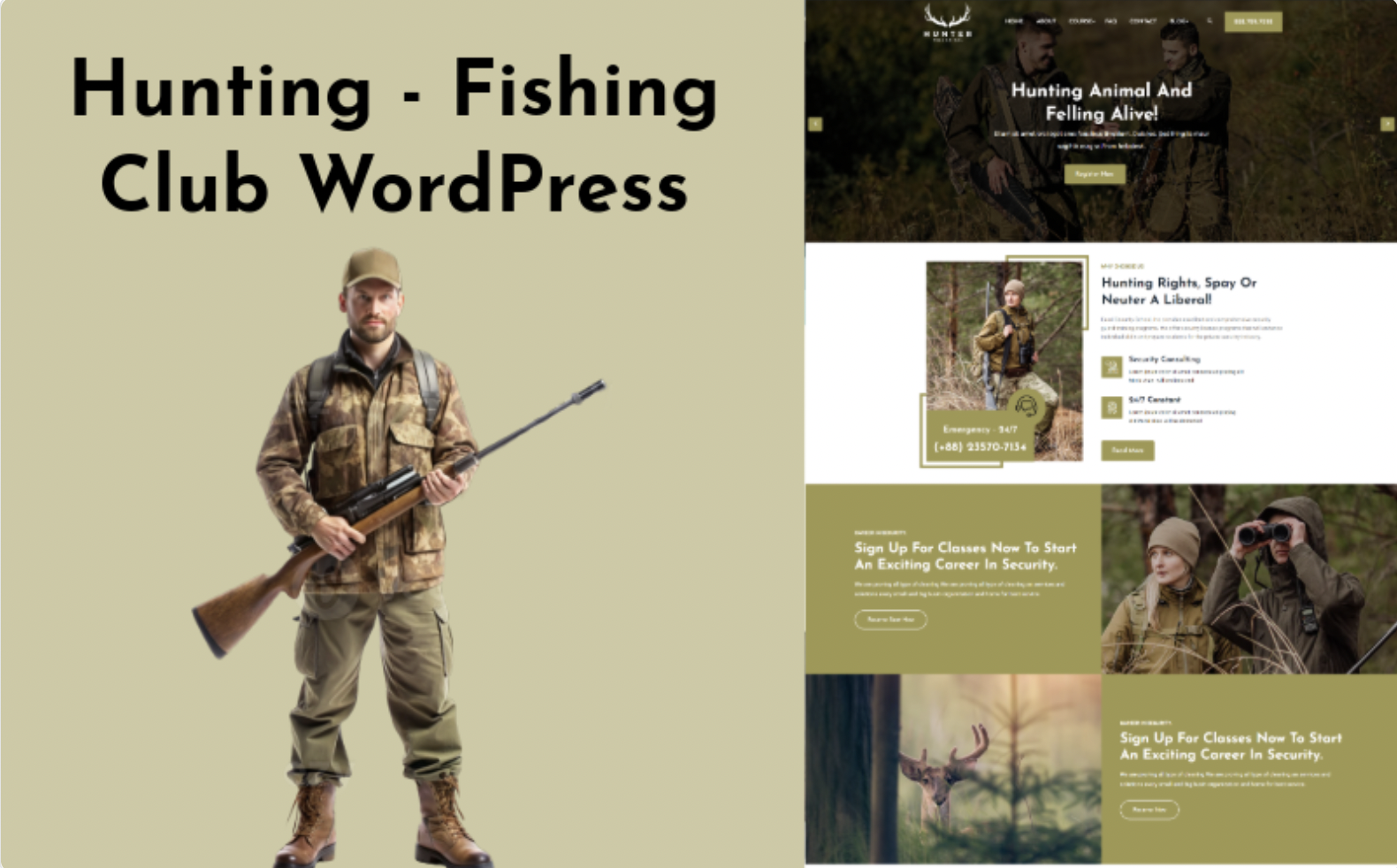 Foera - Hunting and Fishing Club WordPress Theme