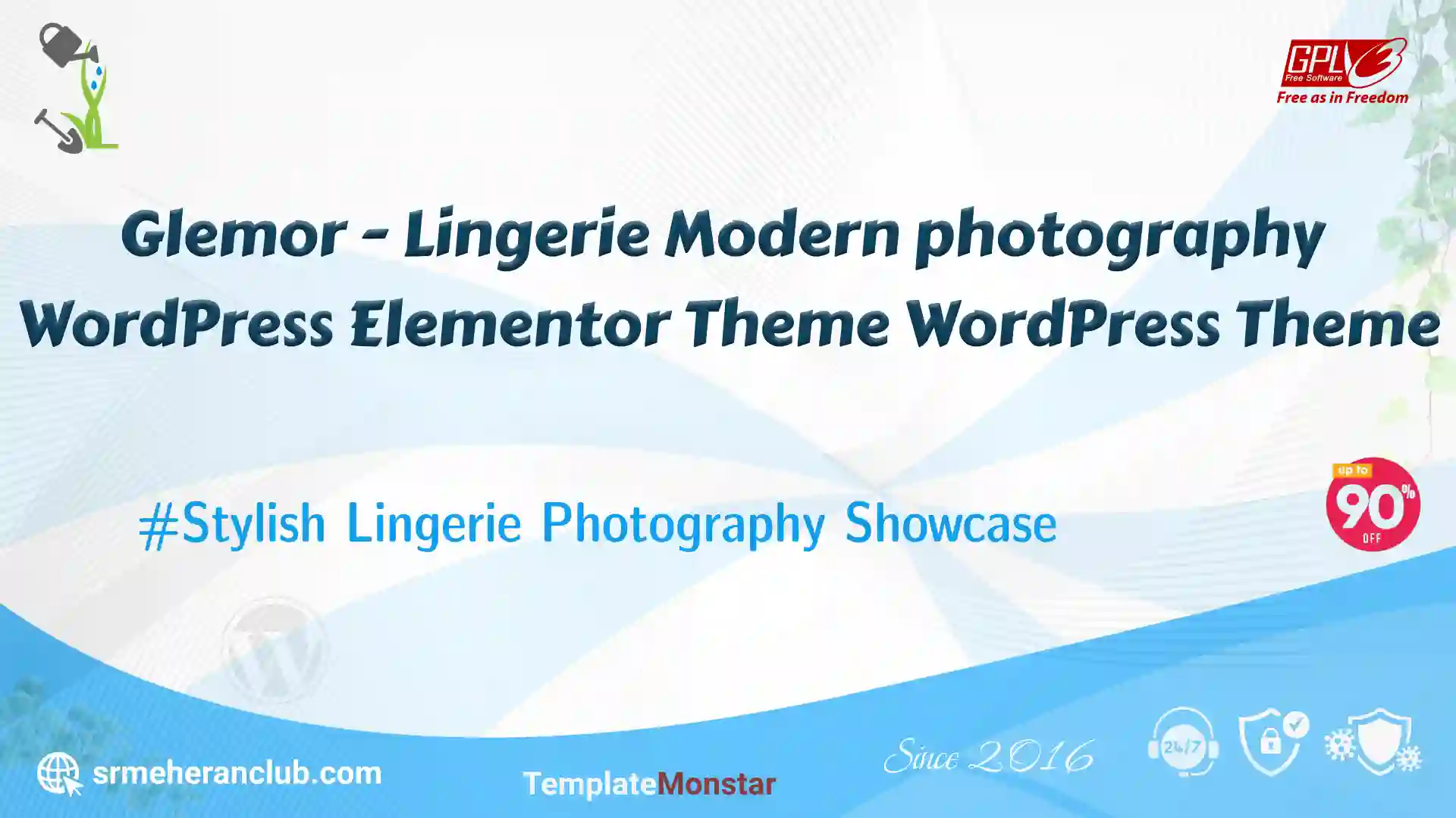 Glemor – Lingerie Modern photography WordPress Elementor Theme WordPress Theme — Theme by Templatemonster