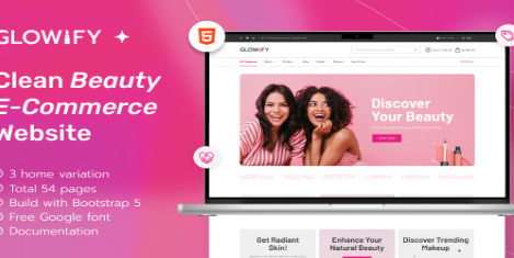 Glowify - Beauty Products eCommerce Template