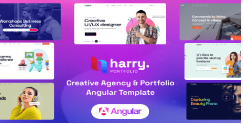 Harry - Creative Agency Angular 18 Template