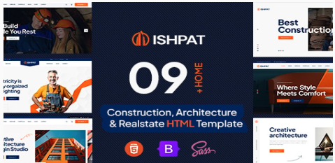 Ishpat – Construction HTML Template