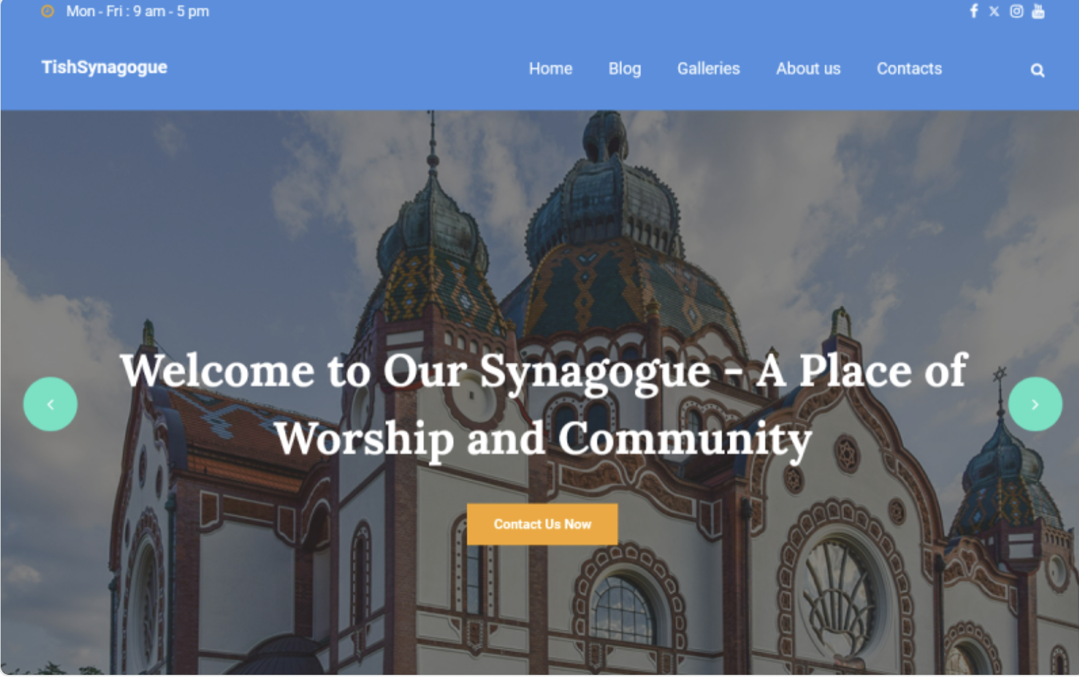 TishSynagogue - Synagogue WordPress Theme
