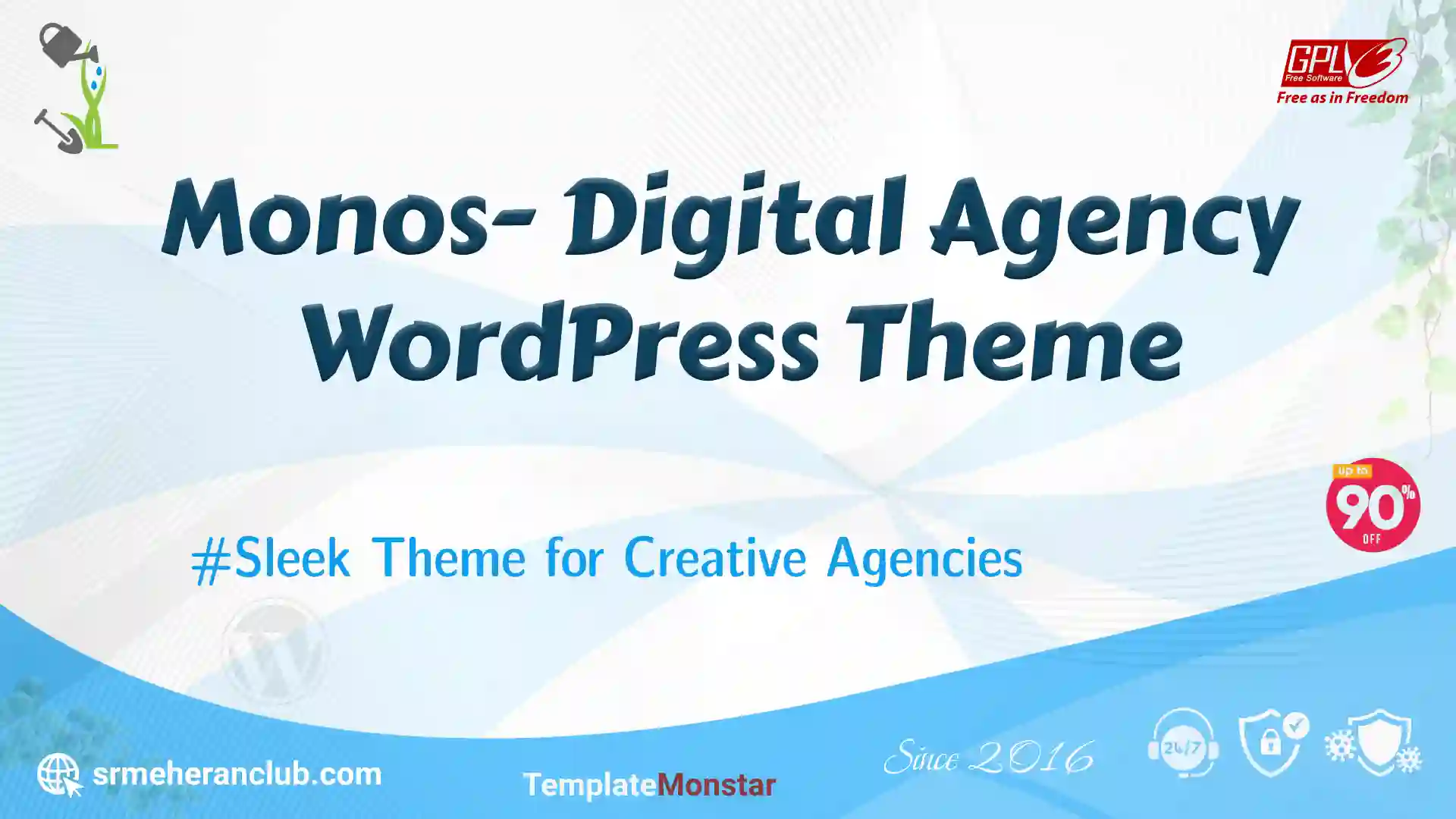Monos- Digital Agency WordPress Theme — Theme by Templatemonster