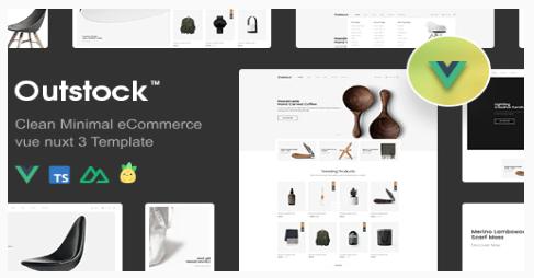 Outstock - Minimal eCommerce Vue Nuxt 3 Template