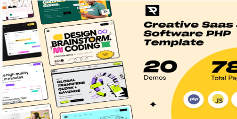 Piku - Creative Saas & Software PHP Template