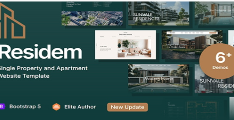 Residem Single Property & Apartment Web Template