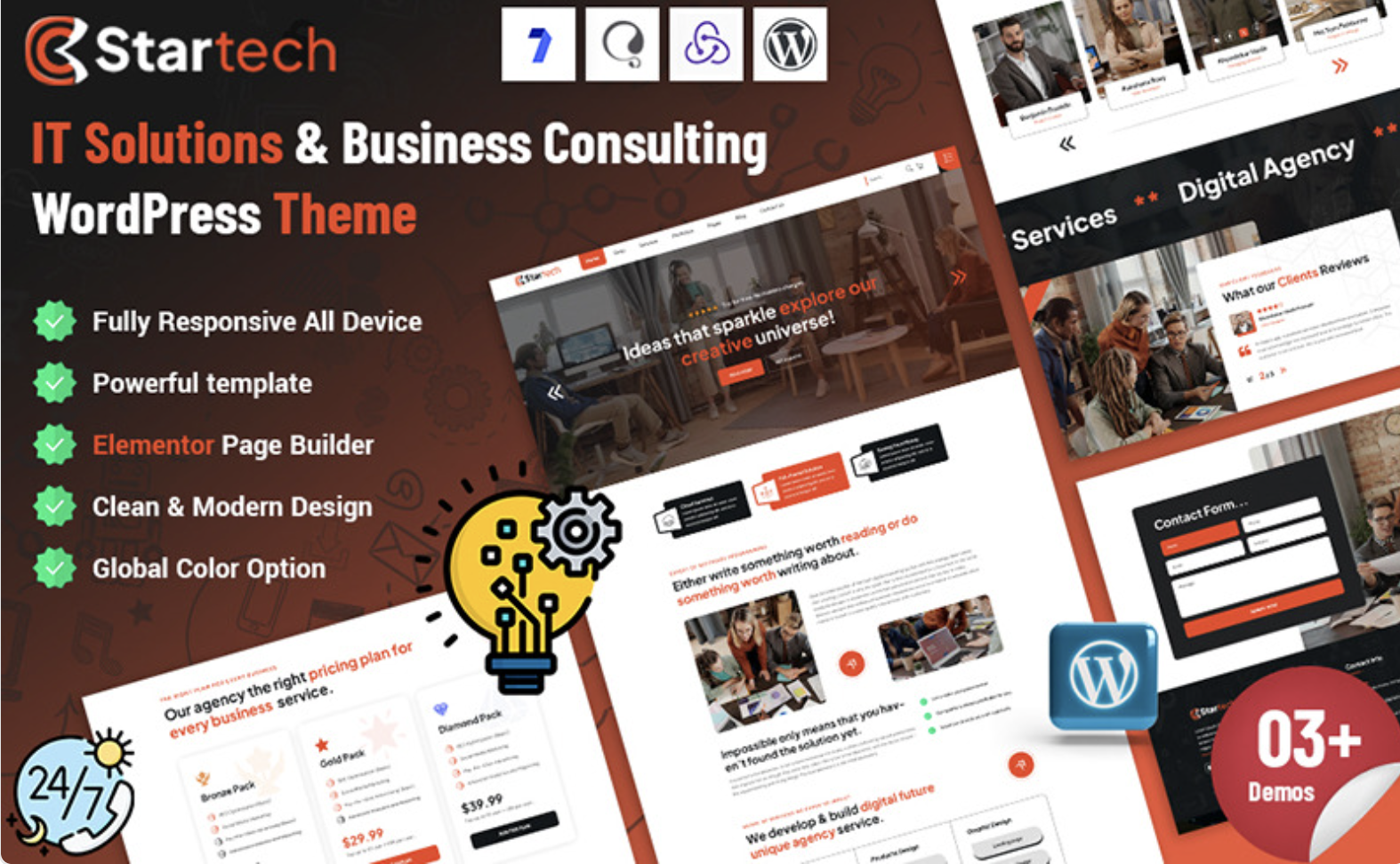Startech - IT Solutions Business Consulting WordPress Theme