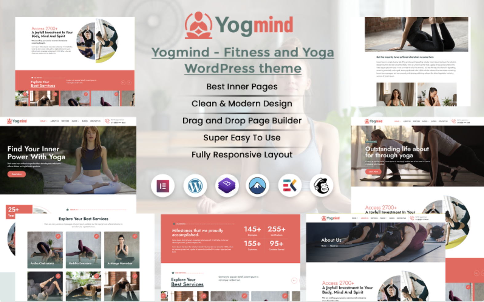 Yogmind - Fitness and Yoga WordPress Theme