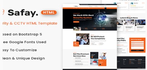 Safay - Security & CCTV HTML Template