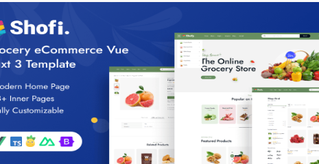 Shofi - Grocery eCommerce Vue Nuxt 3 Template