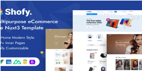 Shofy - Multipurpose eCommerce Vue Nuxt 3 Template
